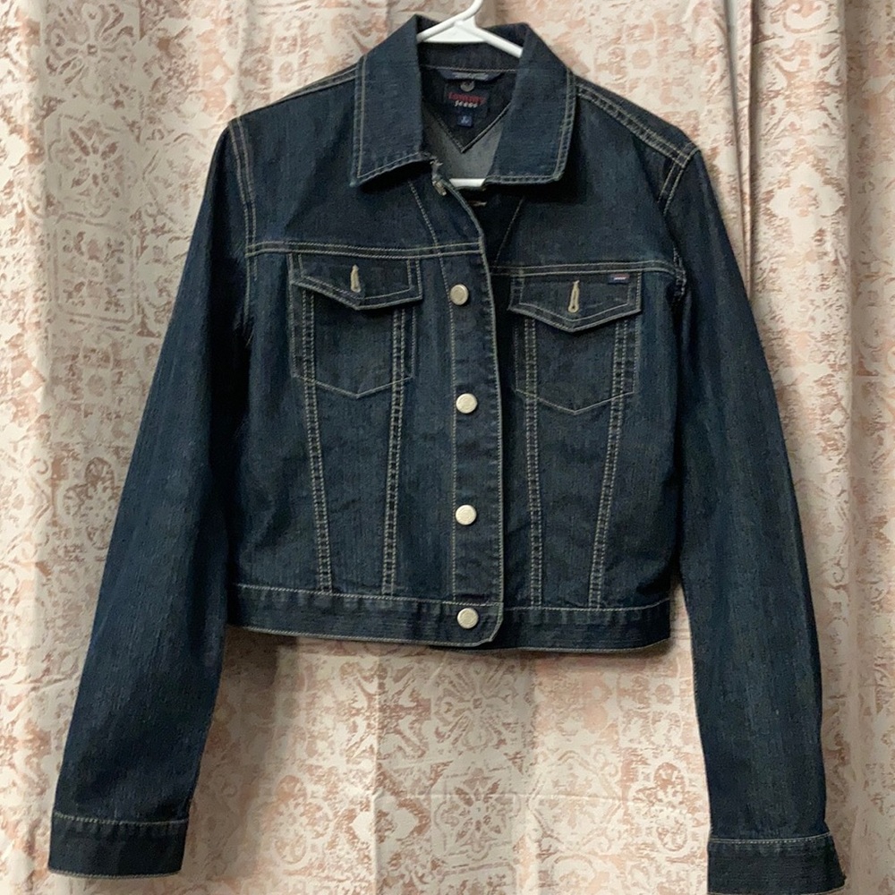 Tommy Hilfiger Jean jacket size L junior .Approaching vintage status. 2000 ish